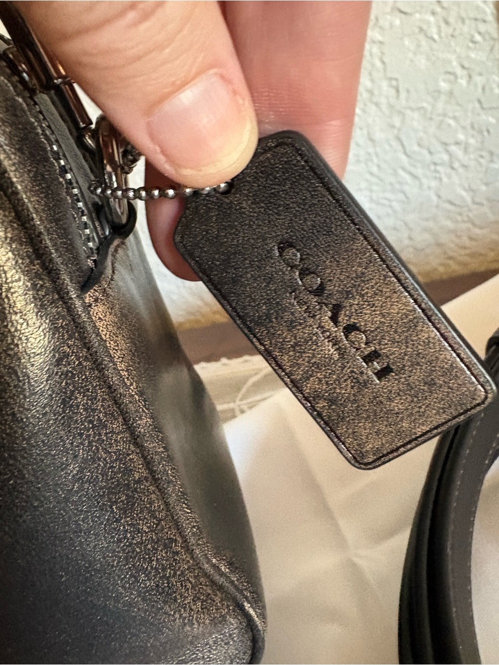 Coach Loved Leather Carey Crossbody Bag - Picture 11 of 16